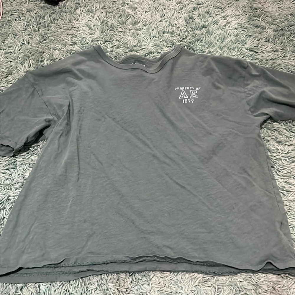 Dark Green, American Eagle over sized cropped tee